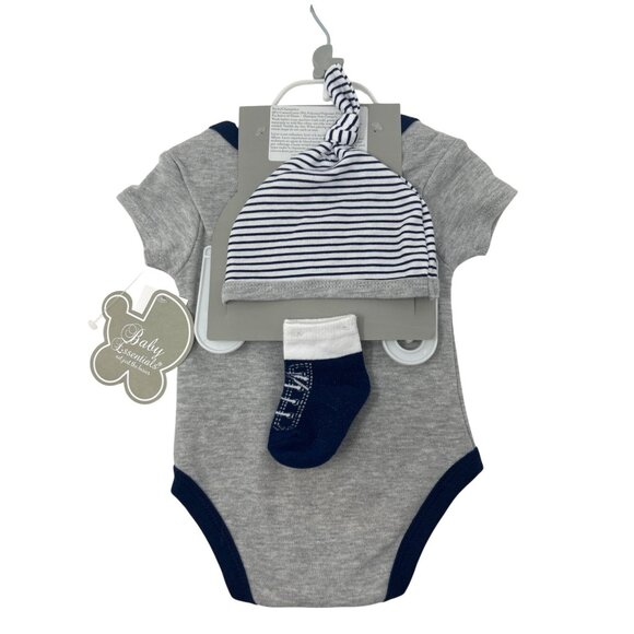 Baby Clothes - Bodysuits, Sweatshirt, Hat, Socks - Sizes 0-3M & 3-6M‎ - Picture 7 of 12